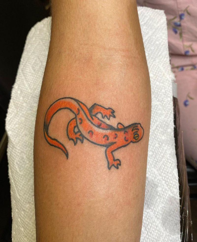 30 Pretty Salamander Tattoos to Inspire You