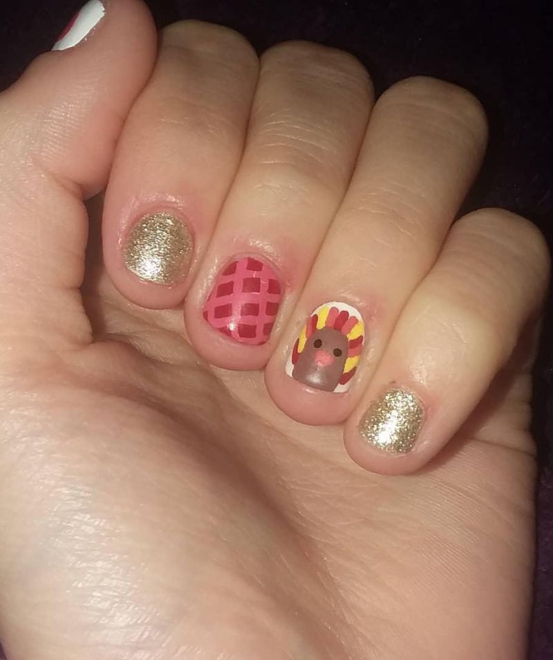 30 Trendy Thanksgiving Turkey Nails