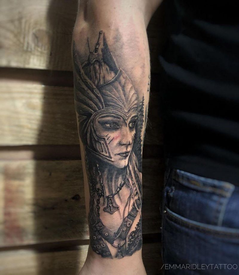 30 Pretty Valkyrie Tattoos to Inspire You