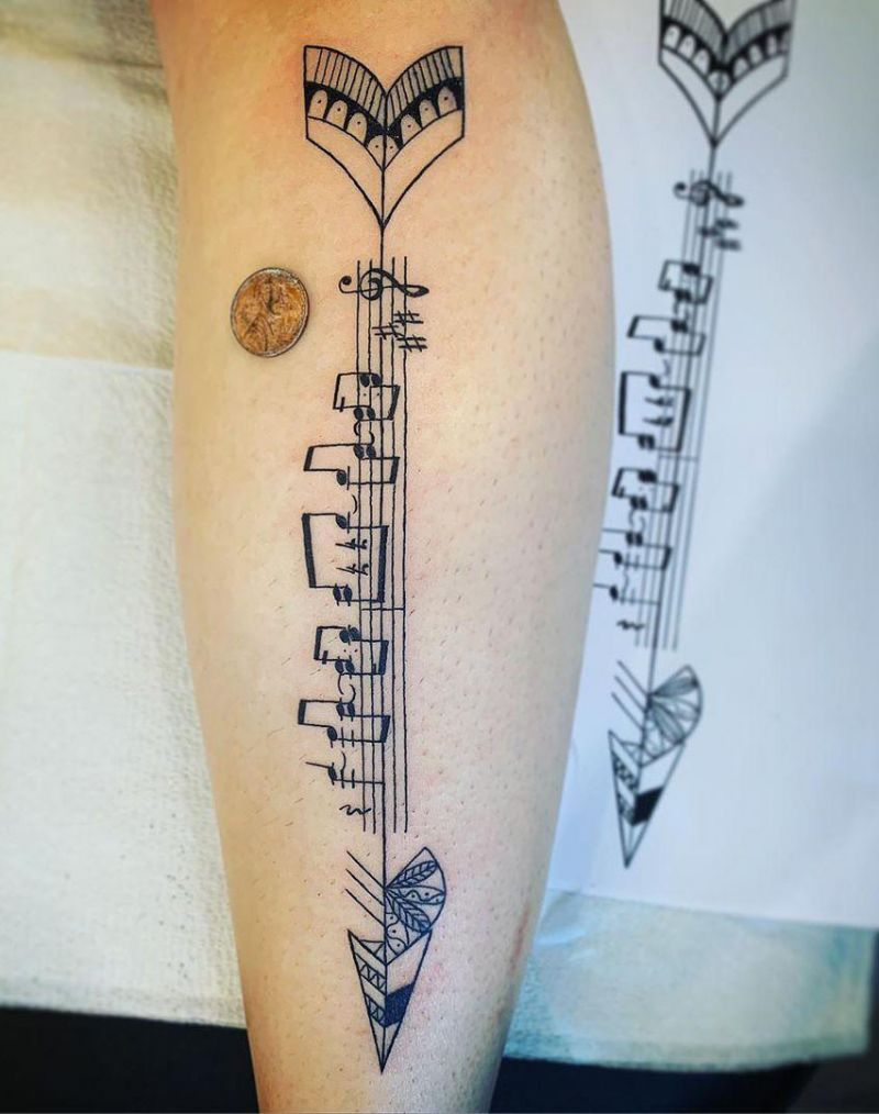 30 Unique Music Note Tattoos You Will Love