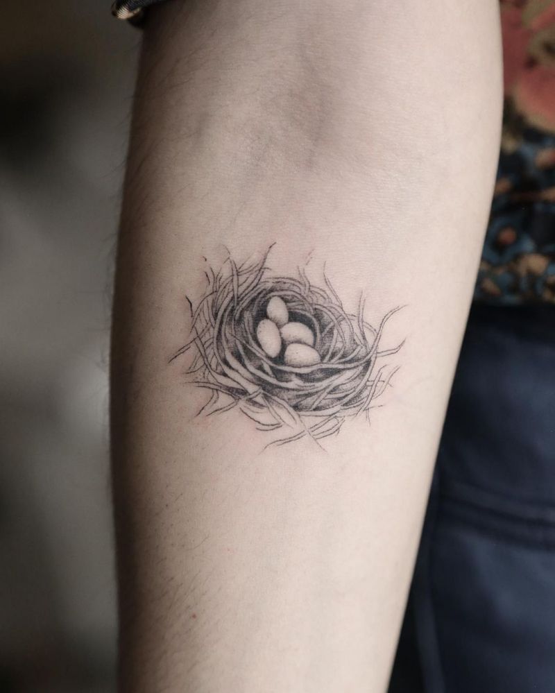 30 Pretty Nest Tattoos You Must Try