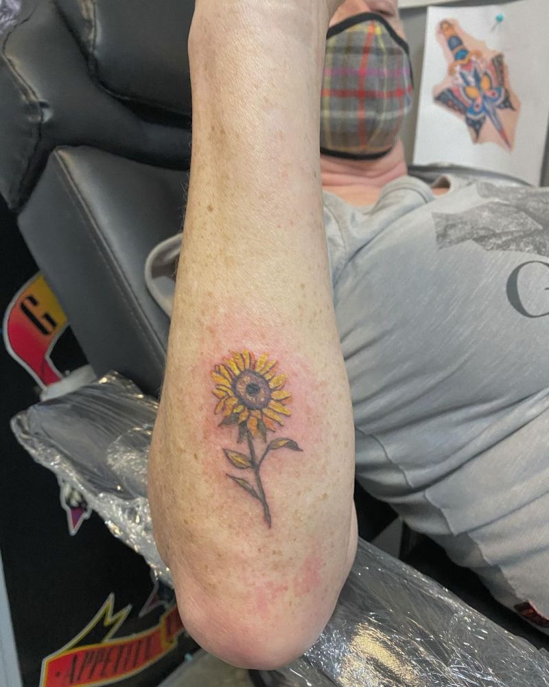 30 Pretty Sunflower Tattoos Improve Your Temperament