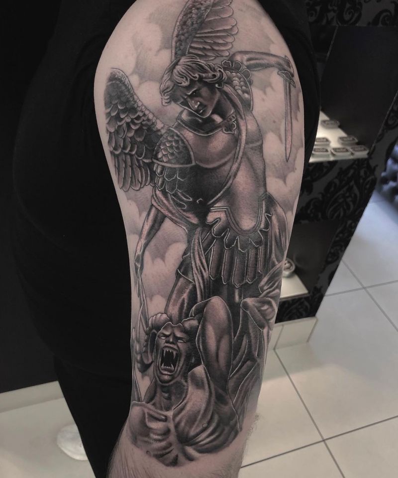 30 Pretty Archangel Tattoos You Will Love