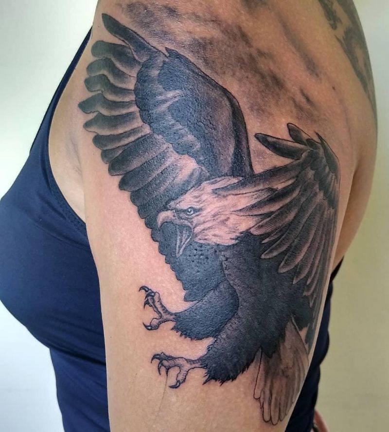 30 Pretty Eagle Tattoos Show Your Temperament