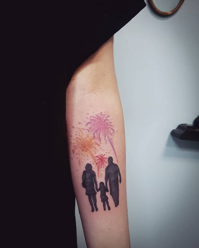 30 Pretty Fireworks Tattoos Improve Your Temperament