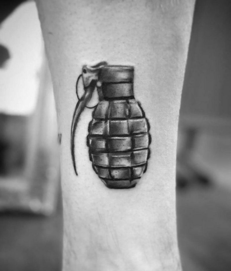 30 Pretty Grenade Tattoos You Must Try