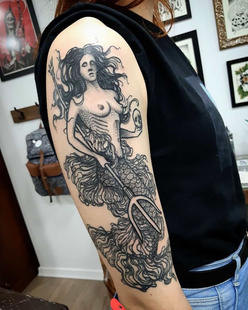 30 Pretty Mermaid Tattoos to Inspire You