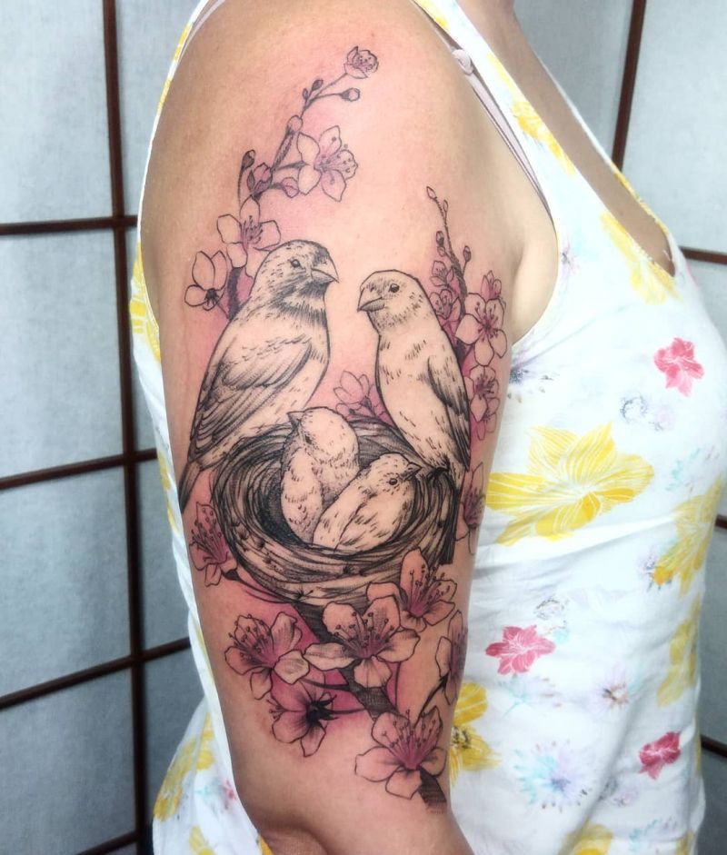 30 Pretty Nest Tattoos You Must Try