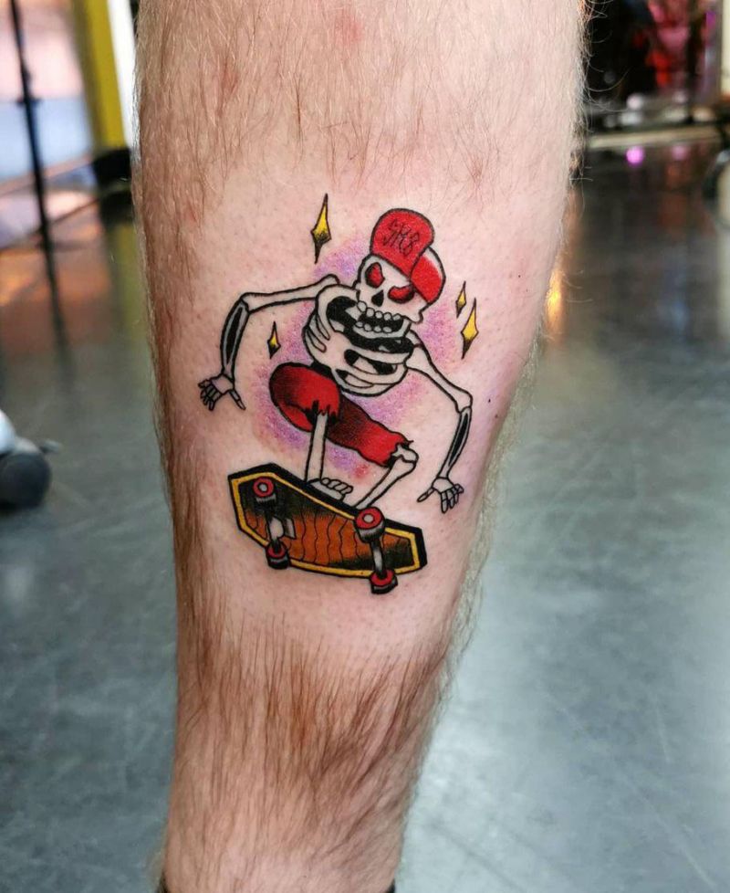 30 Pretty Skater Tattoos You Will Love