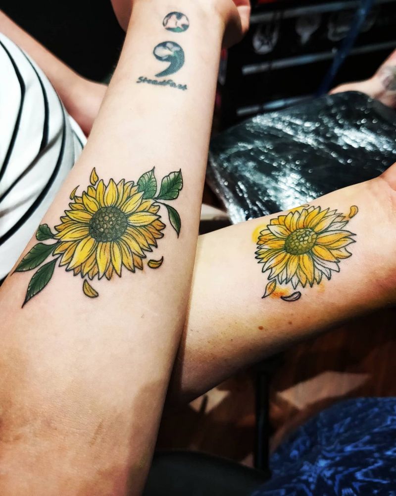 30 Pretty Sunflower Tattoos Improve Your Temperament