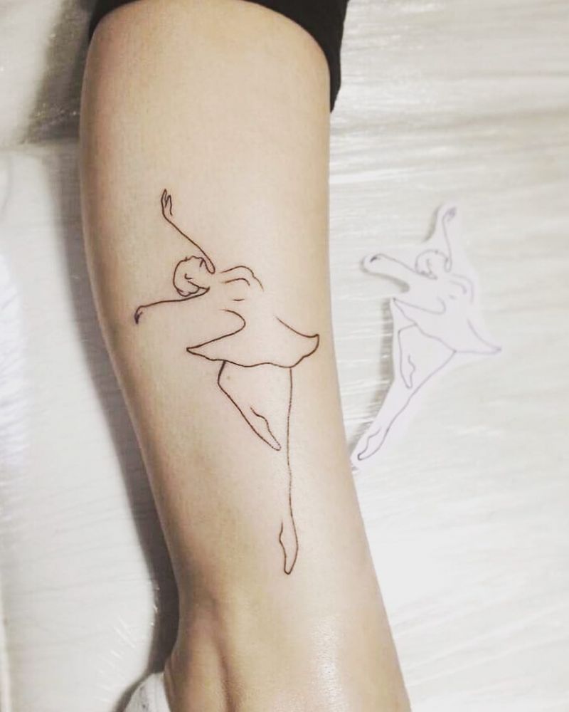 30 Pretty Ballerina Tattoos You Will Love