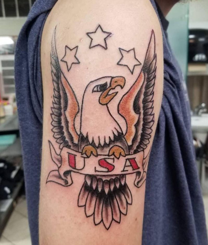 30 Pretty Eagle Tattoos Show Your Temperament