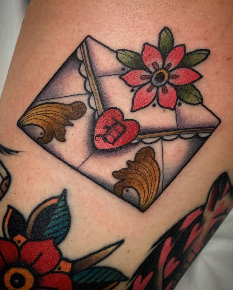 30 Pretty Envelope Tattoos Show Your Temperament