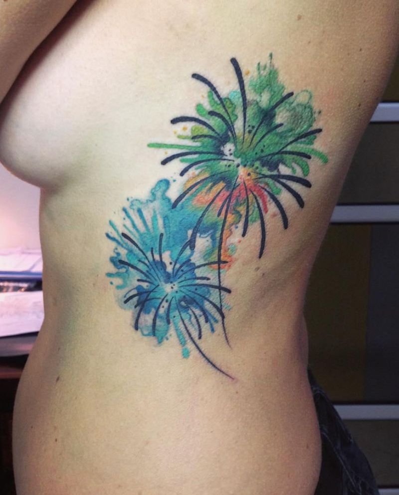 30 Pretty Fireworks Tattoos Improve Your Temperament