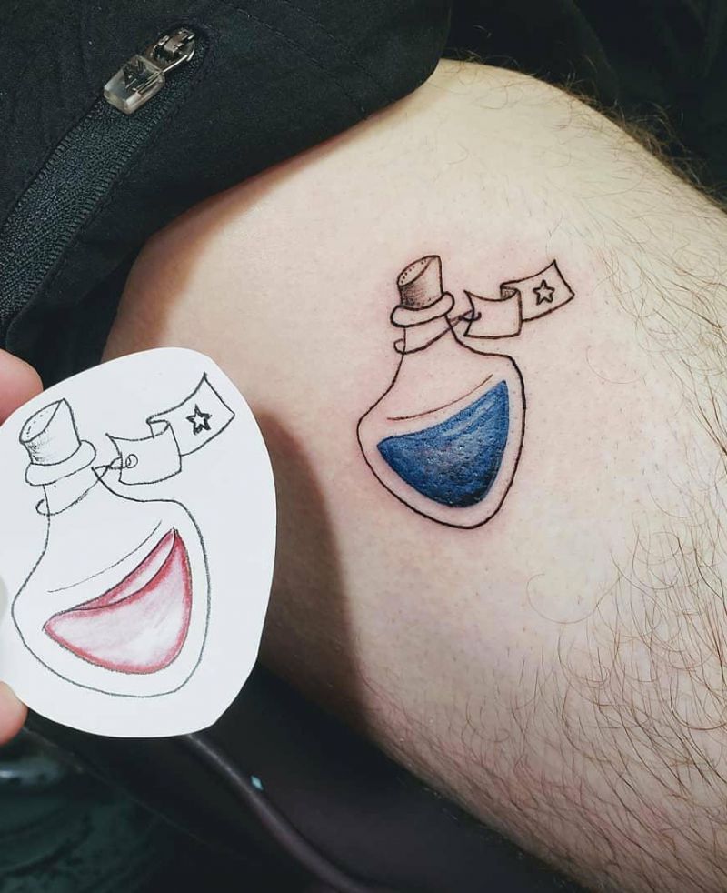 30 Pretty Blue Tattoos You Will Love