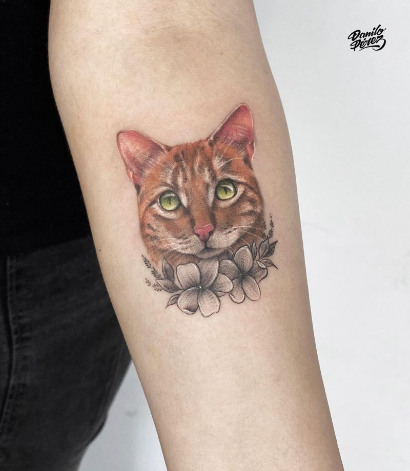 30 Cute Cat Tattoos You Will Love