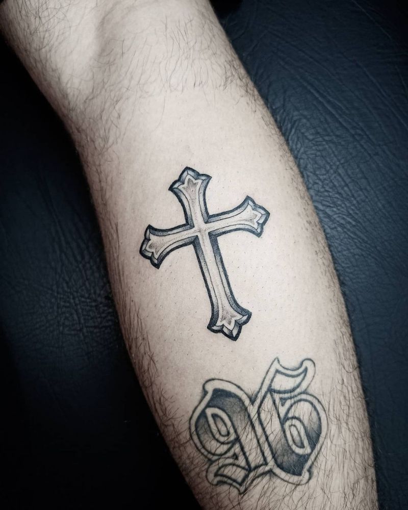 30 Pretty Cross Tattoos You Will Love