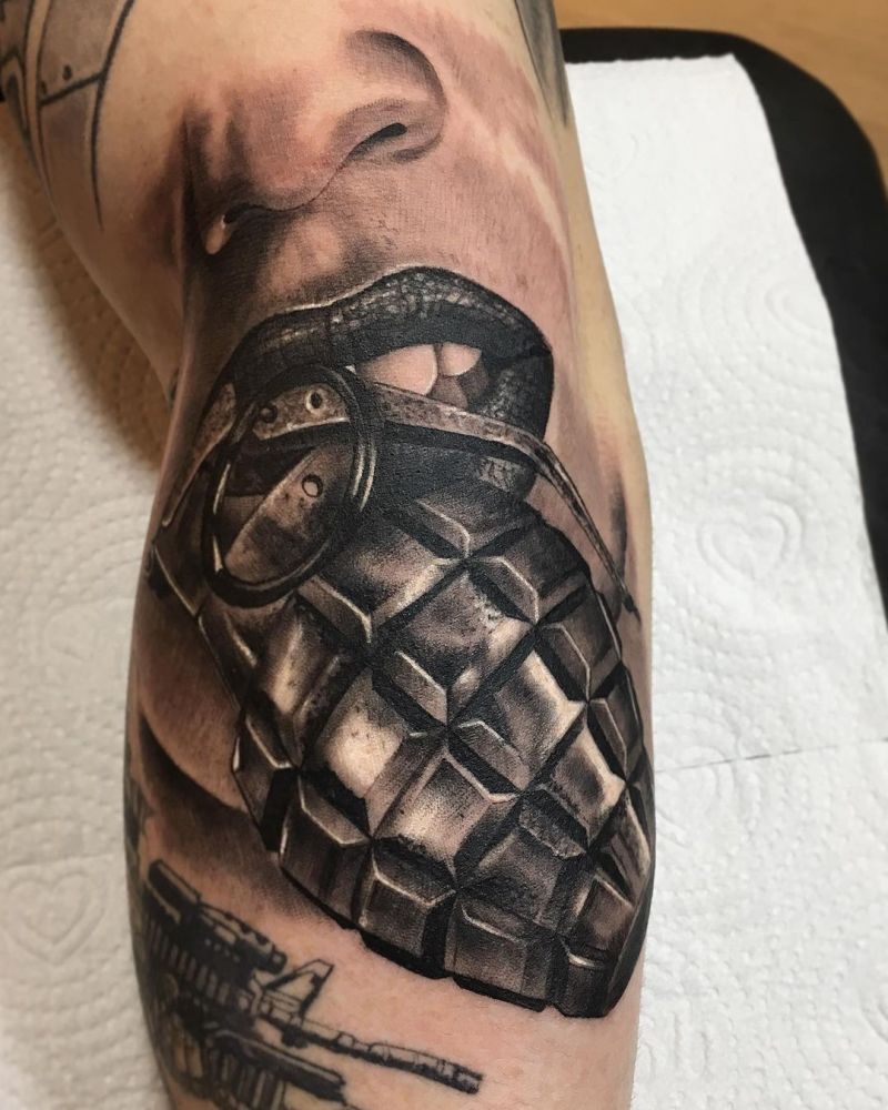 30 Pretty Grenade Tattoos You Must Try