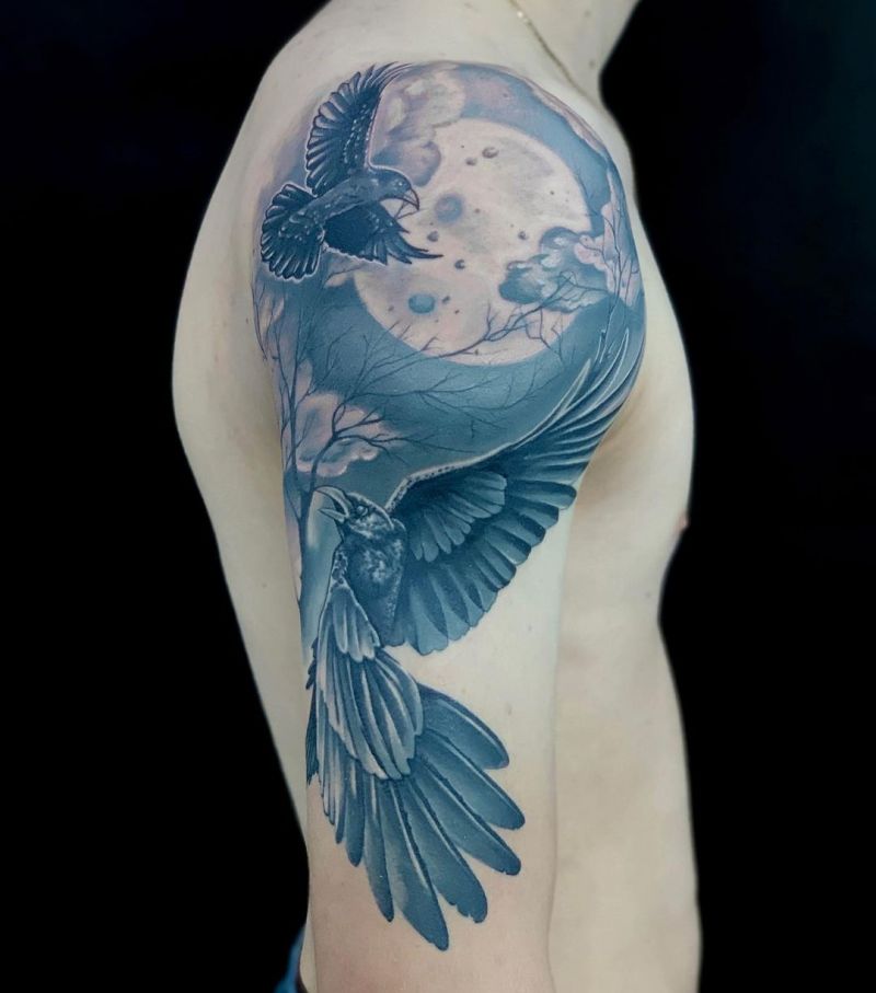 30 Pretty Moon Tattoos You Will Love