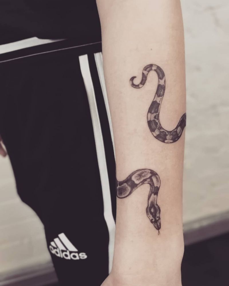 30 Pretty Python Tattoos You Will Love