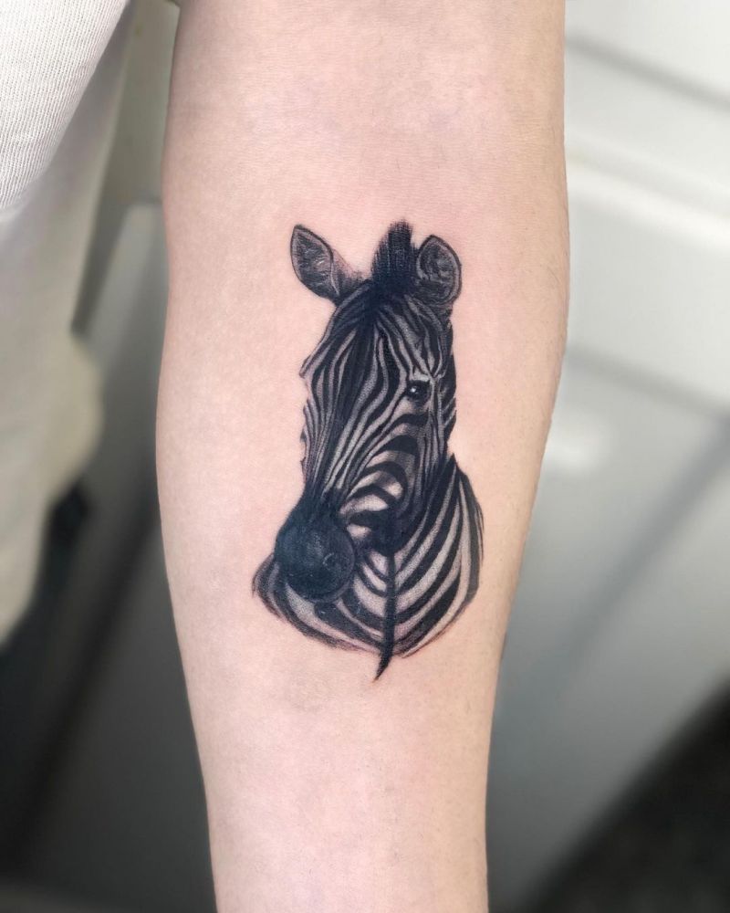 30 Pretty Zebra Tattoos You Must Try