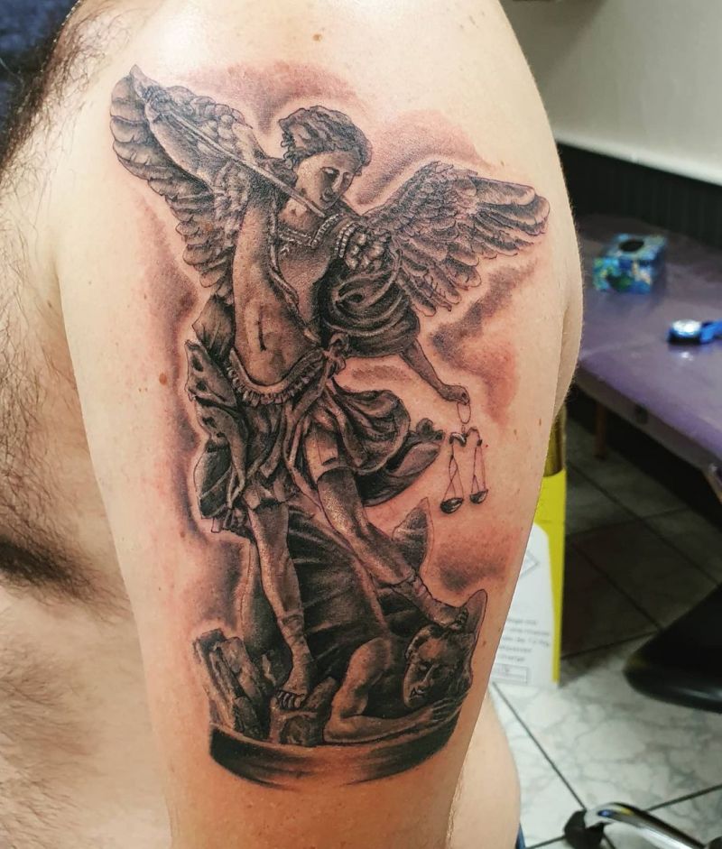 30 Pretty Archangel Tattoos You Will Love