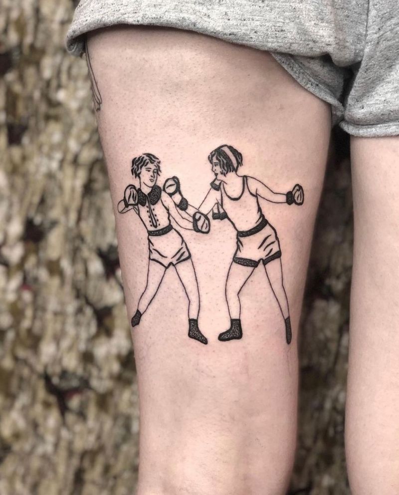 30 Pretty Boxing Tattoos Make You Strong