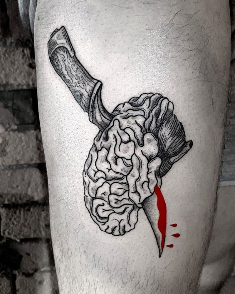 30 Pretty Brain Tattoos Make You Beautiful