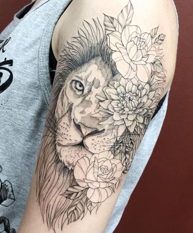 30 Pretty Lion Tattoos Show Your Temperament