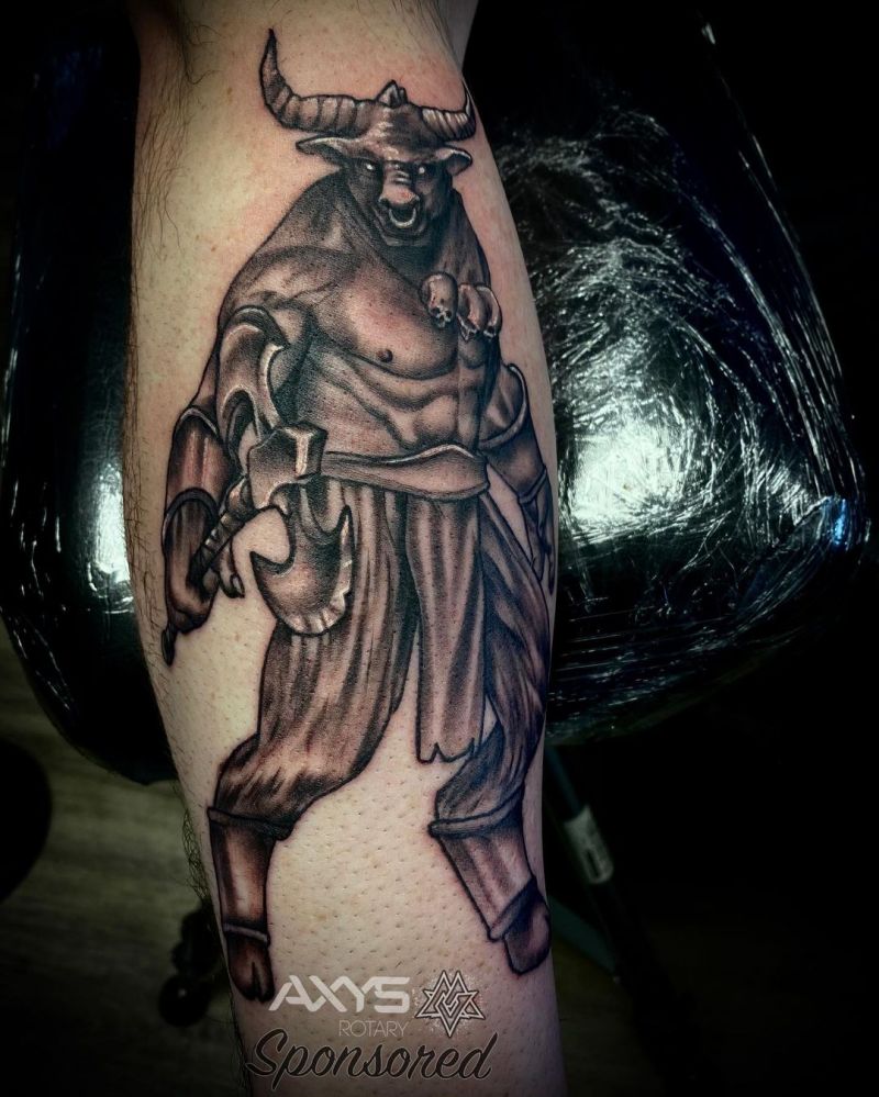 30 Superb Minotaur Tattoos to Inspire You