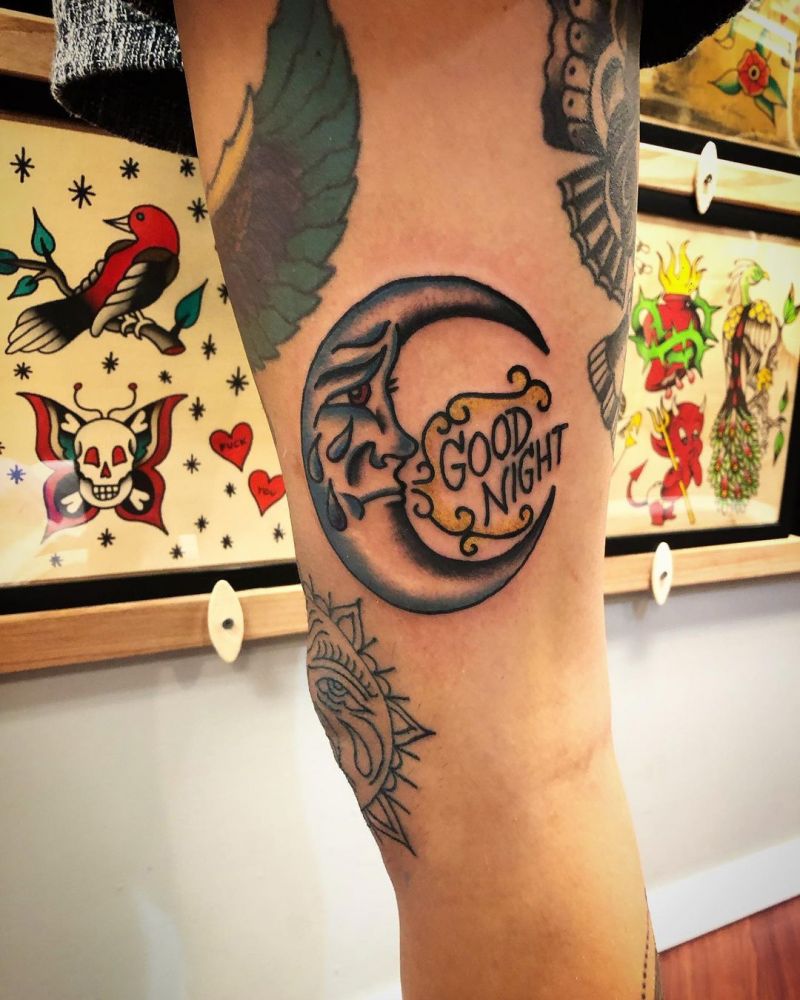 30 Pretty Moon Tattoos You Will Love