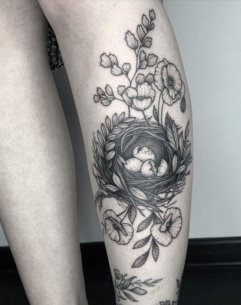 30 Pretty Nest Tattoos You Must Try