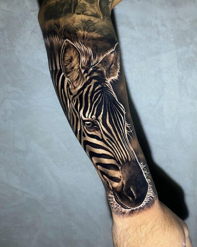 30 Pretty Zebra Tattoos You Must Try