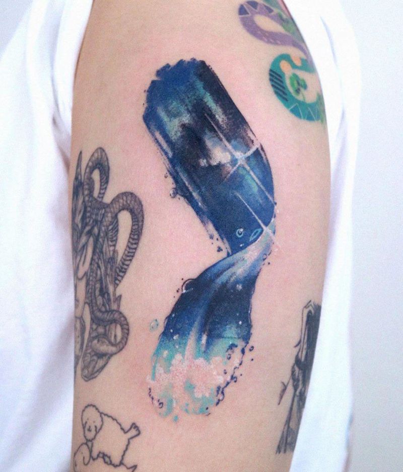 30 Pretty Blue Tattoos You Will Love