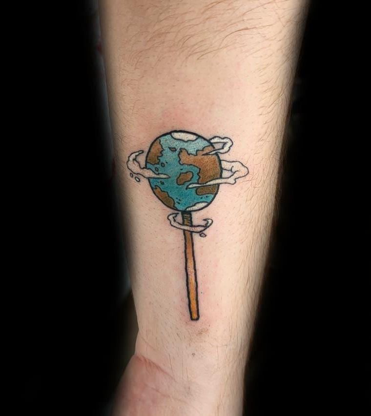 30 Pretty Earth Tattoos to Inspire You