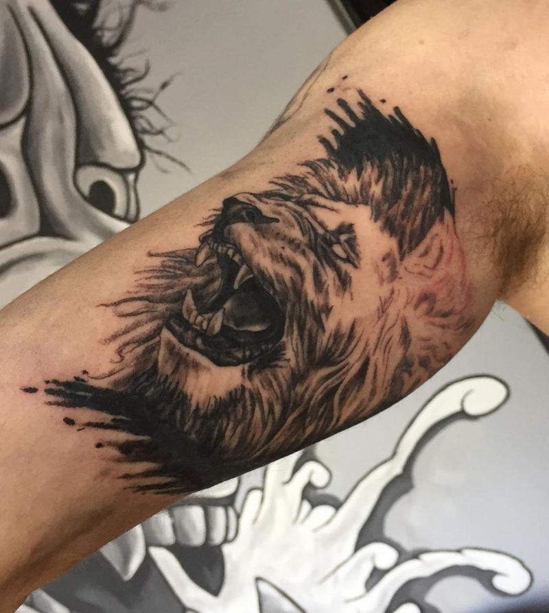 30 Pretty Lion Tattoos Show Your Temperament