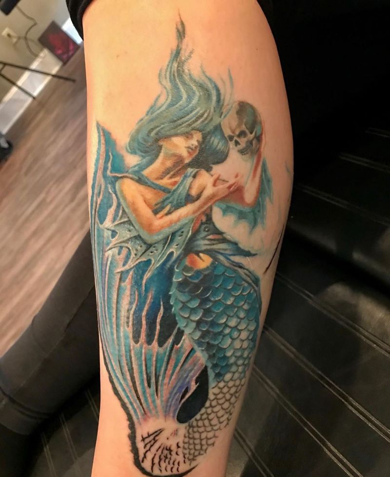 30 Pretty Mermaid Tattoos to Inspire You