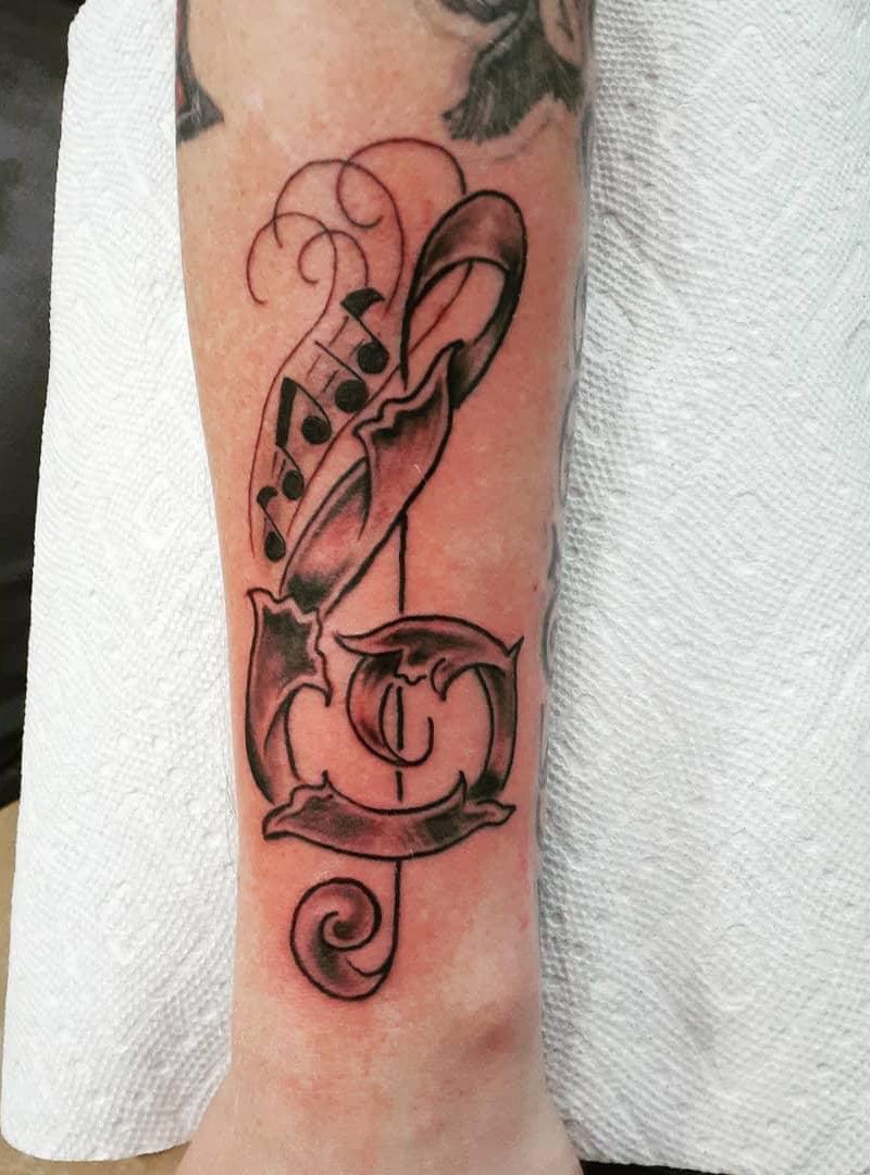 30 Unique Music Note Tattoos You Will Love