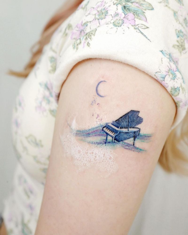 30 Pretty Music Tattoos to Inspire You