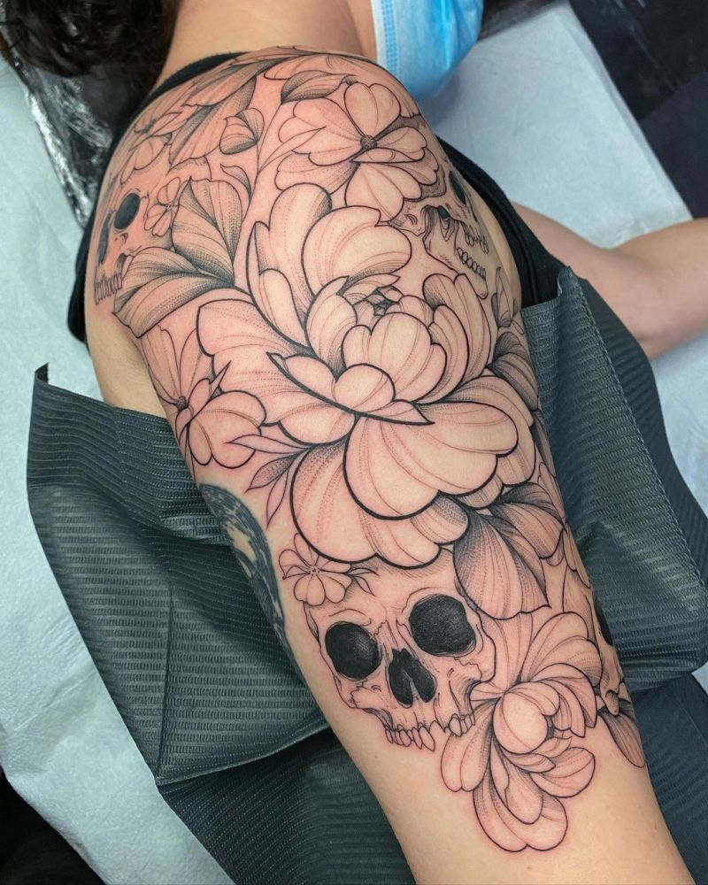 30 Gorgeous Skull Tattoos to Inspire You