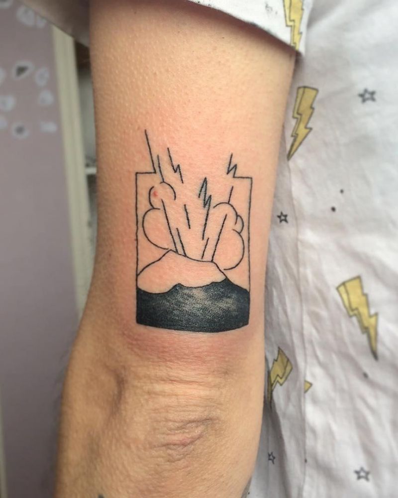 30 Pretty Volcano Tattoos for Inspiration