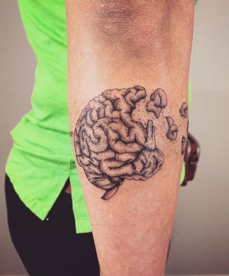 30 Pretty Brain Tattoos Make You Beautiful