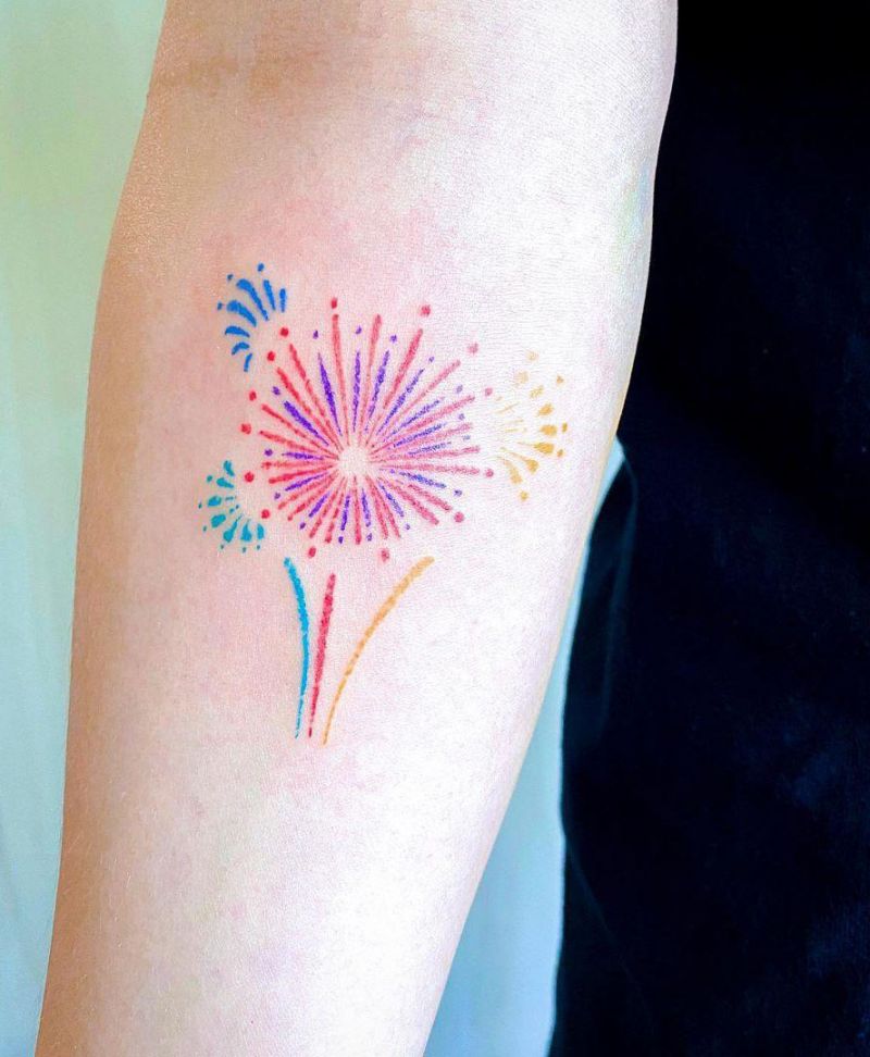 30 Pretty Fireworks Tattoos Improve Your Temperament