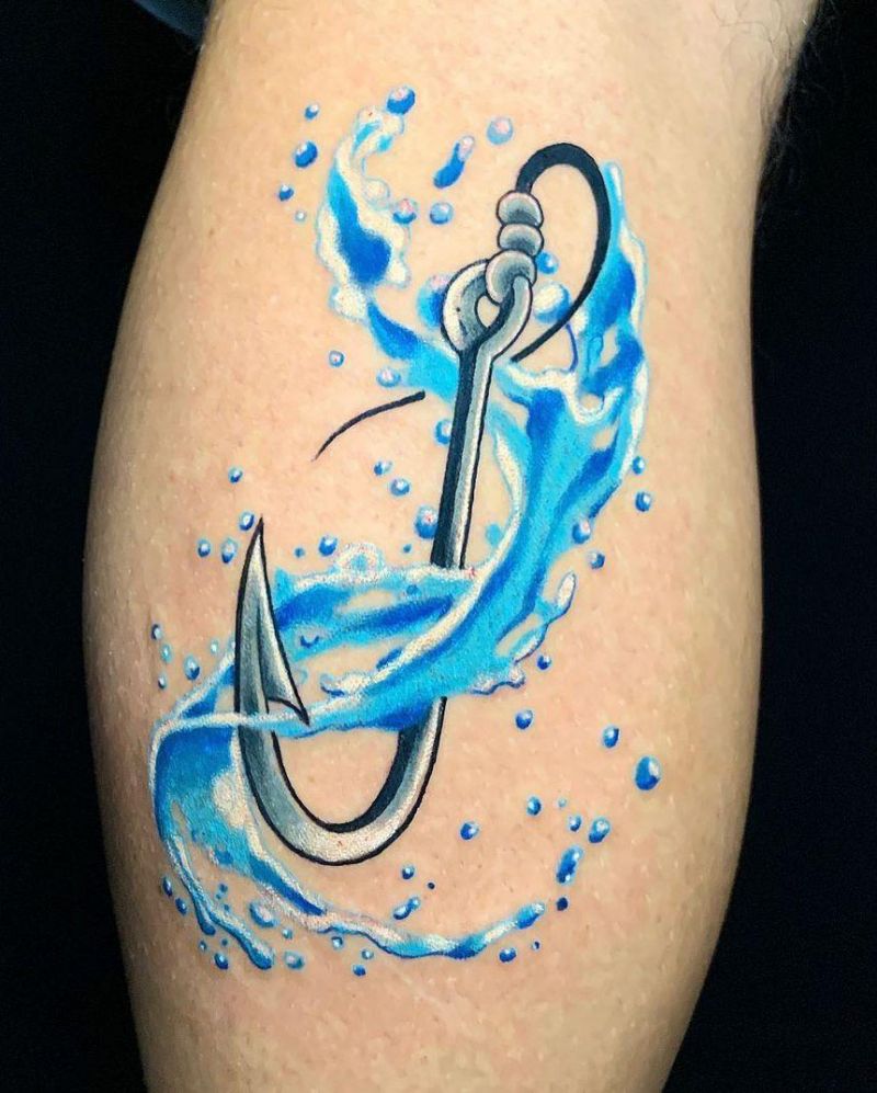 30 Pretty Fishhook Tattoos You Must Try