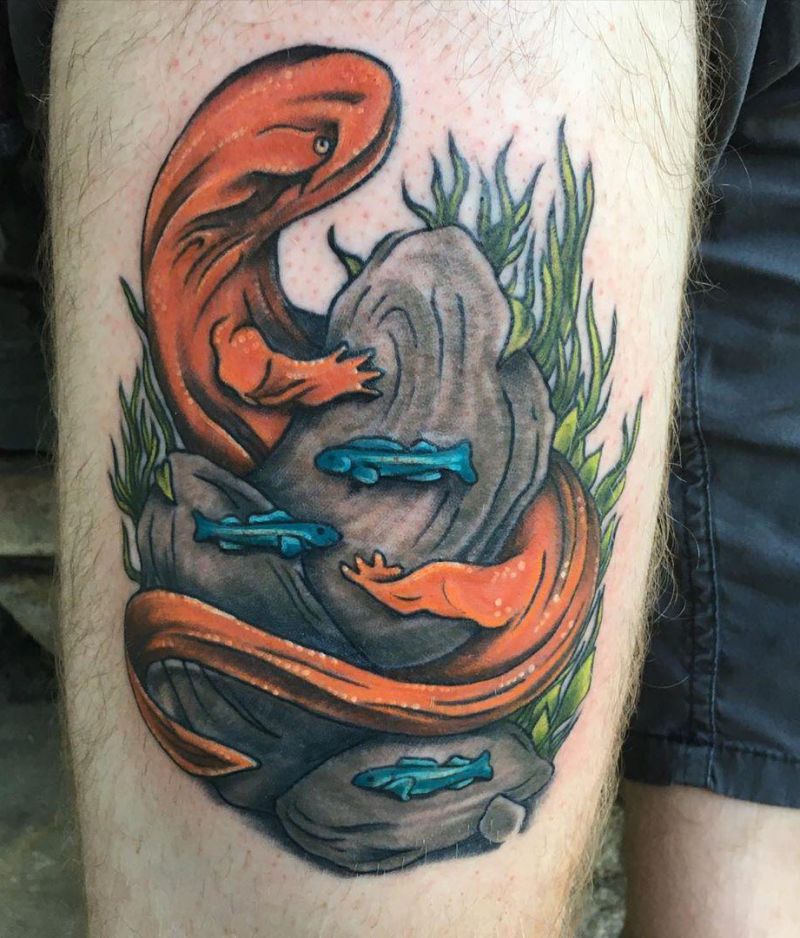 30 Pretty Salamander Tattoos to Inspire You