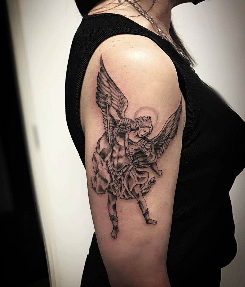 30 Pretty Archangel Tattoos You Will Love