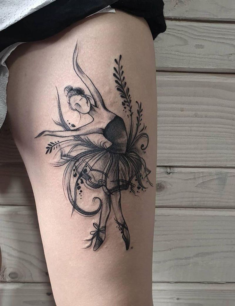 30 Pretty Ballerina Tattoos You Will Love