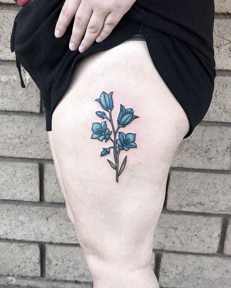 30 Pretty Blue Tattoos You Will Love