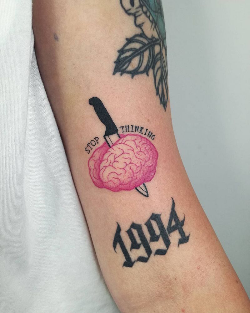 30 Pretty Brain Tattoos Make You Beautiful