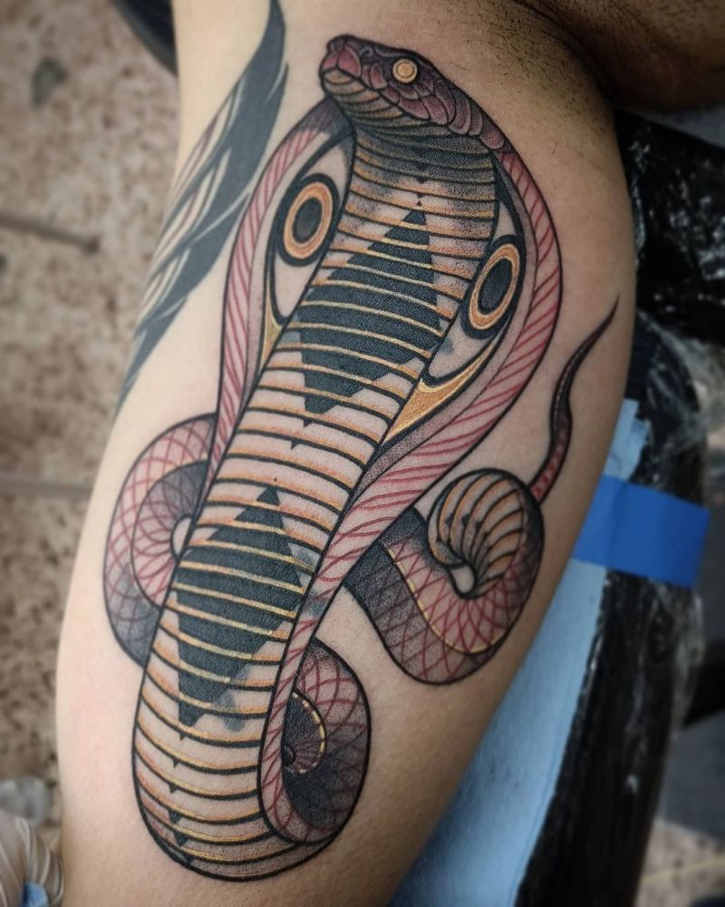 30 Pretty Cobra Tattoos to Inspire You